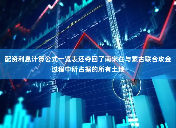 配资利息计算公式一览表还夺回了南宋在与蒙古联合攻金过程中所占据的所有土地