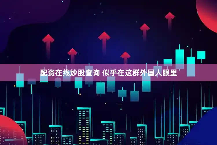 配资在线炒股查询 似乎在这群外国人眼里