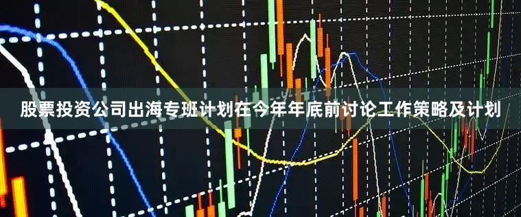 股票投资公司出海专班计划在今年年底前讨论工作策略及计划
